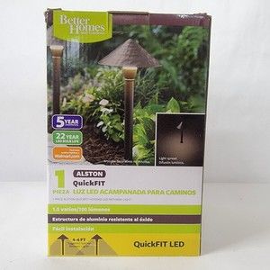 Better Homes & Gardens Alston QuickFit Hooded LED Outdoor Pathway Light NEW
